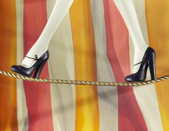 Backstage at the Louis Vuitton Circus